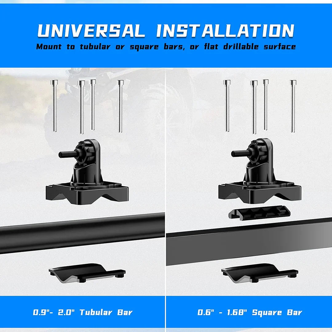ATV Gun Holder Bow Rack Grips with Rubber Straps