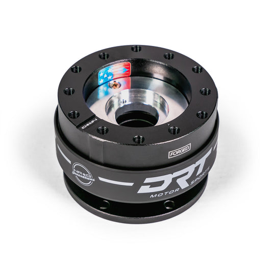 Quick release steering wheel adapter with 6-bolt pattern forged construction