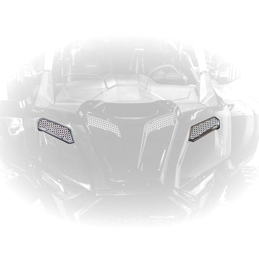 DRT Motorsports Billet Aluminum Front Fender Intake Mesh Kit for Polaris 2025+ RZR Pro XP/Pro S /Pro R