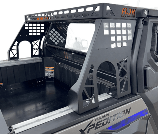Polaris Xpedition Headache Rack 1/2 Rack by AJK Offroad Right Side Close Up