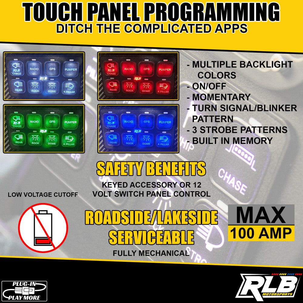 POLARIS XPEDITION PRO8 SWITCH PANEL + DASH MOUNT