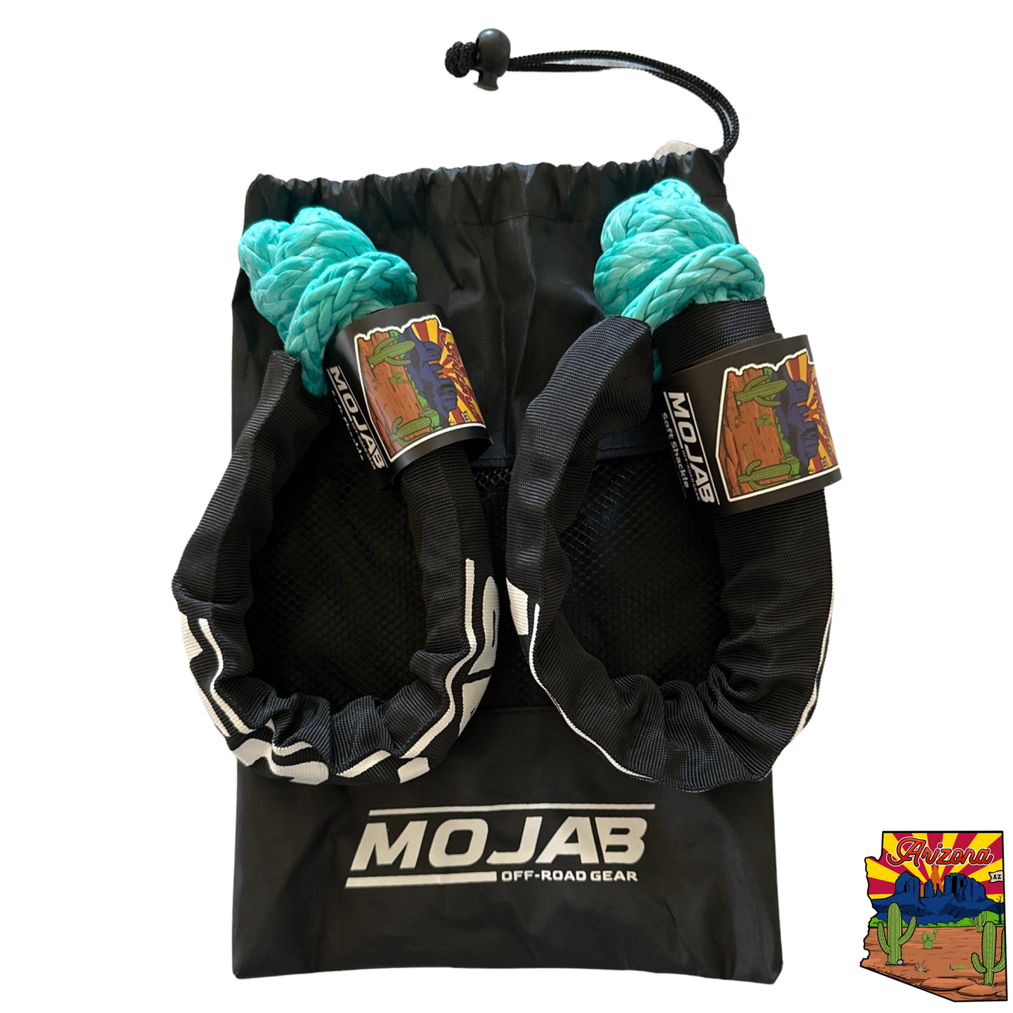 Soft Shackle 3/8'' x 19'' with sleeve and bag (Set of 2 Shackles).