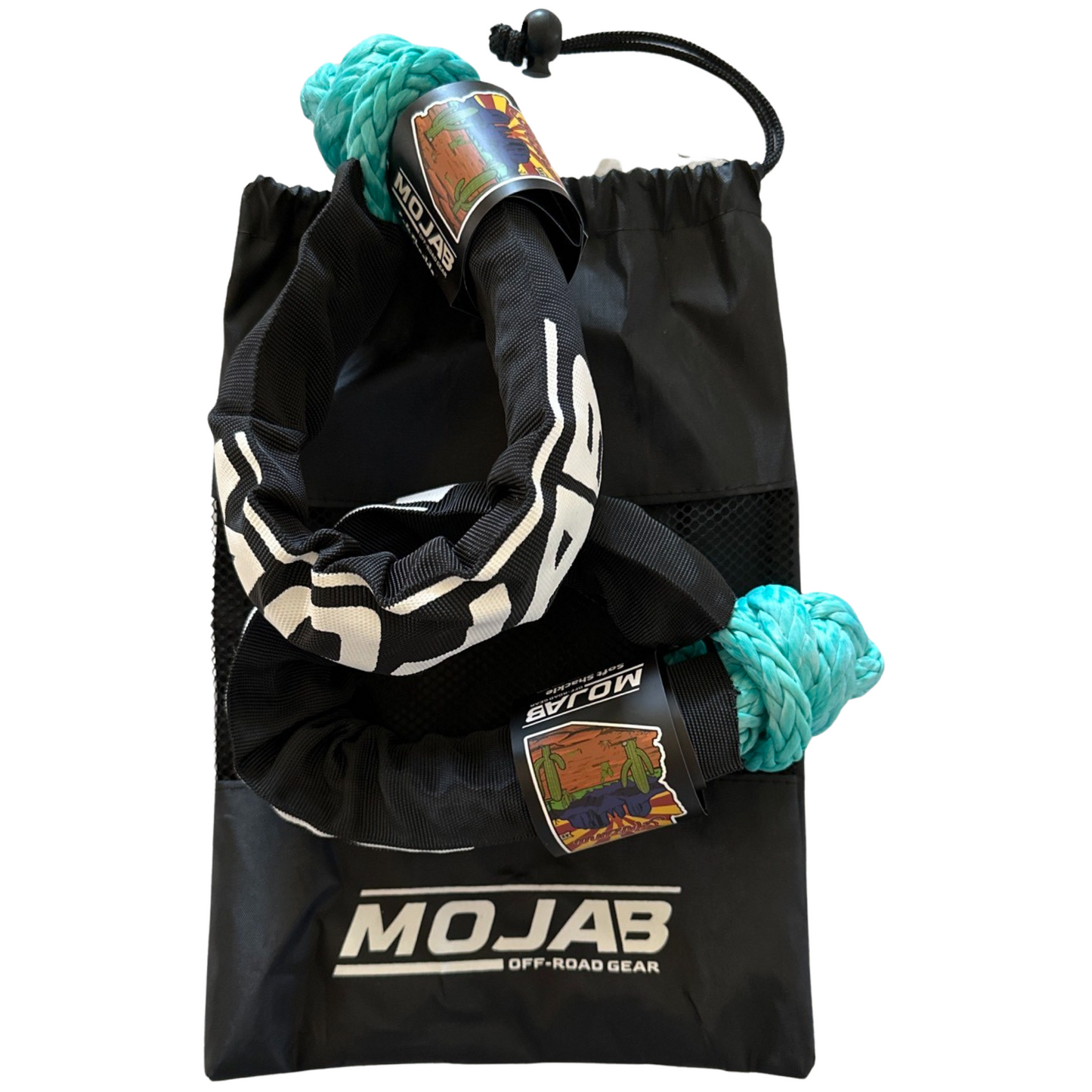 Soft Shackle 3/8'' x 19'' with sleeve and bag (Set of 2 Shackles).
