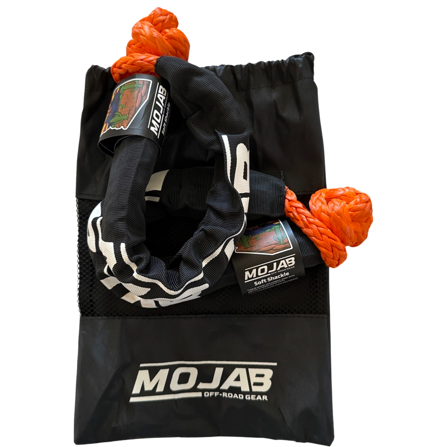 Soft Shackle 3/8'' x 19'' with sleeve and bag (Set of 2 Shackles).