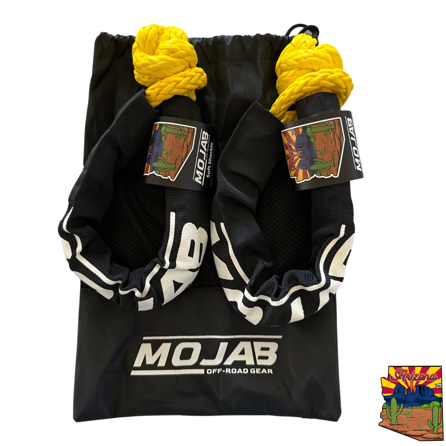 Soft Shackle 3/8'' x 19'' with sleeve and bag (Set of 2 Shackles).