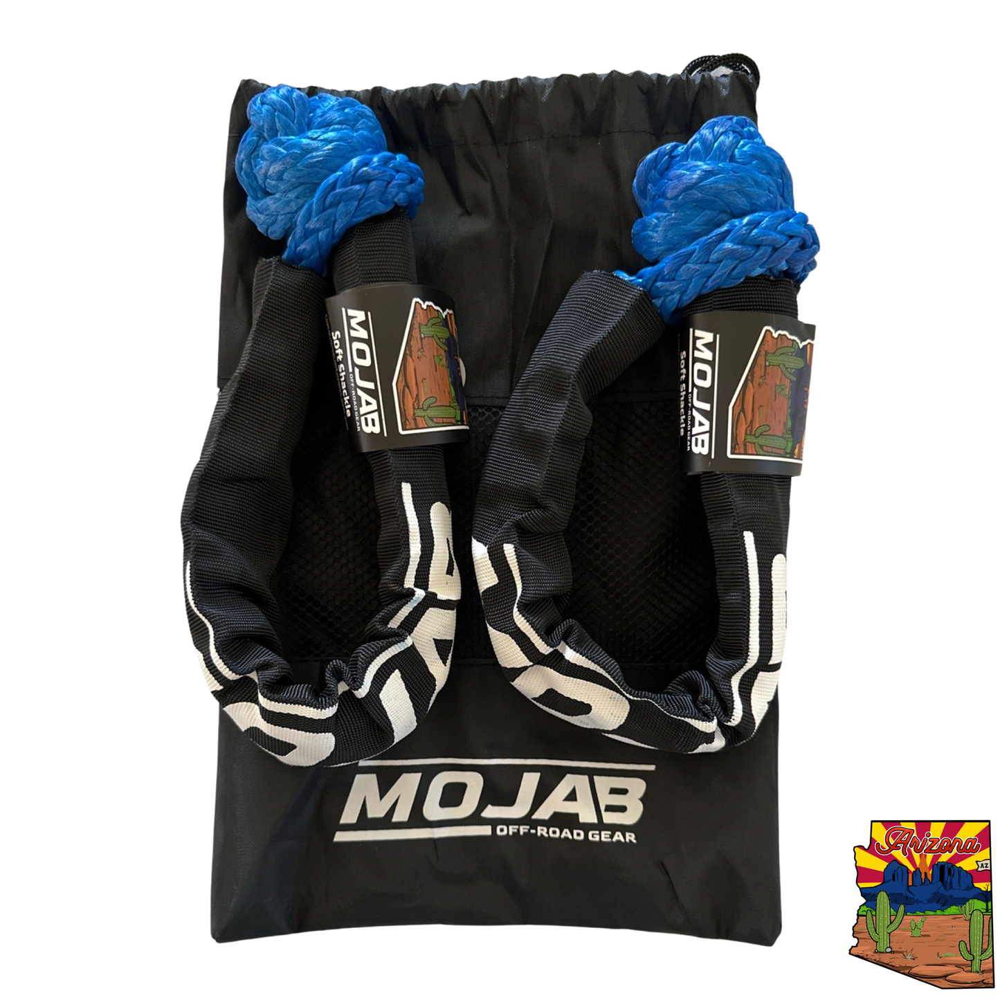 Soft Shackle 3/8'' x 19'' with sleeve and bag (Set of 2 Shackles).