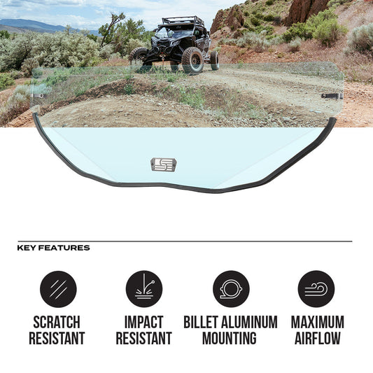 Can-Am Maverick X3 Polycarbonate Half Front Windshield