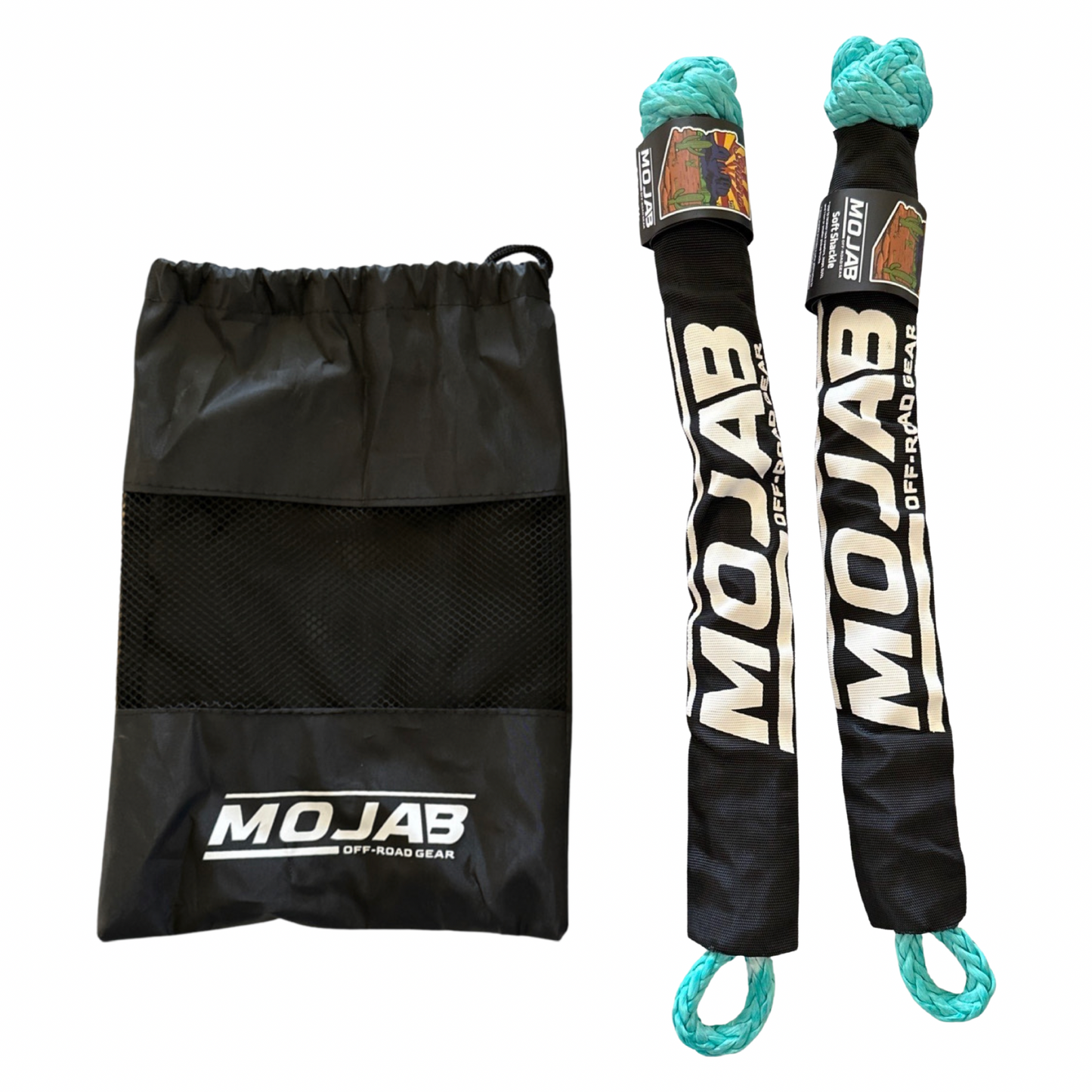 Soft Shackle 3/8'' x 19'' with sleeve and bag (Set of 2 Shackles).
