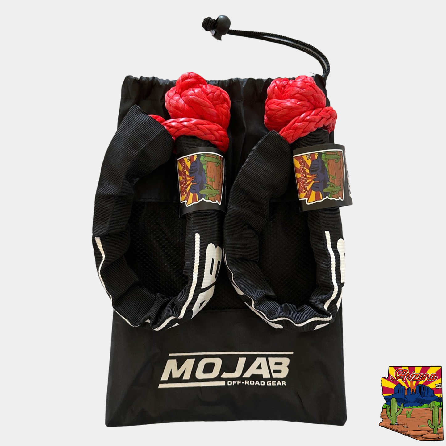 Soft Shackle 3/8'' x 19'' with sleeve and bag (Set of 2 Shackles).