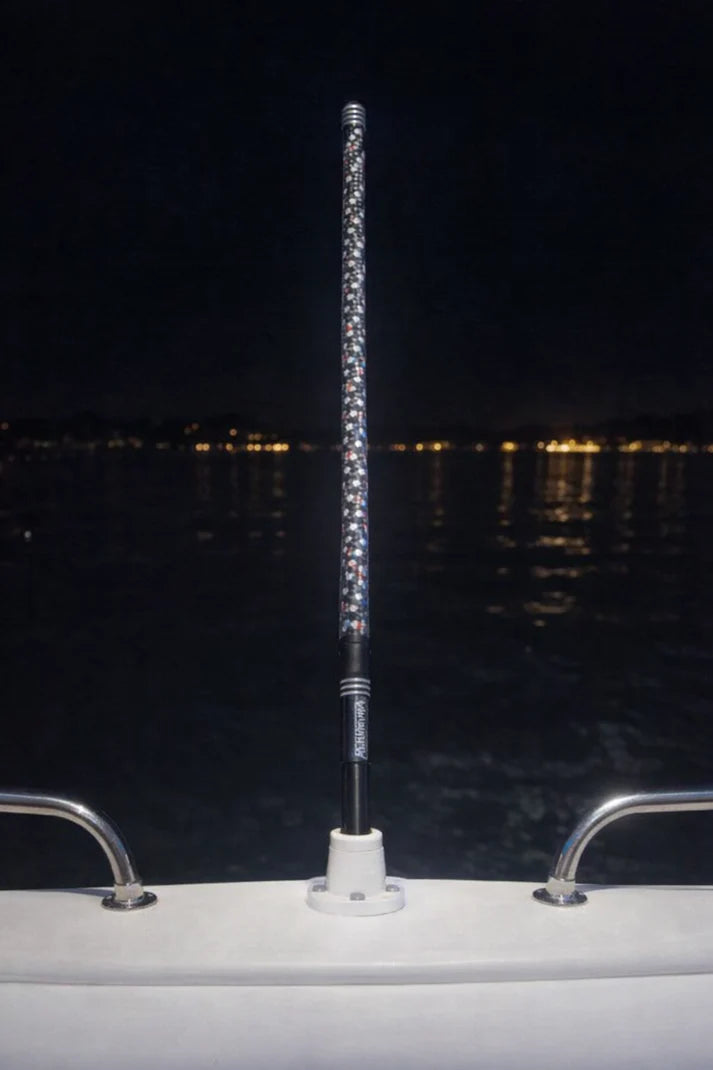 Marshin Whips V2 RGBW LED Boat Whip | High-Visibility Marine Lighting | 2ft-4ft