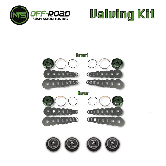 MTS Offroad Valving kit with logo on the top with a white background
