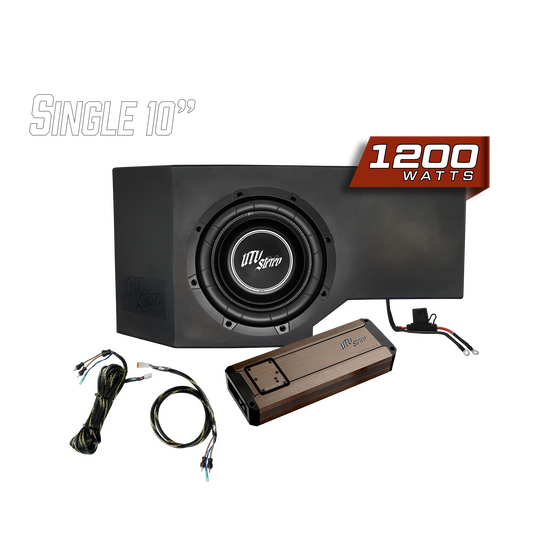 Can-Am® Defender HD10 1200W Single Side 10" Subwoofer Kit | UTVS-DEF-SUB-1200