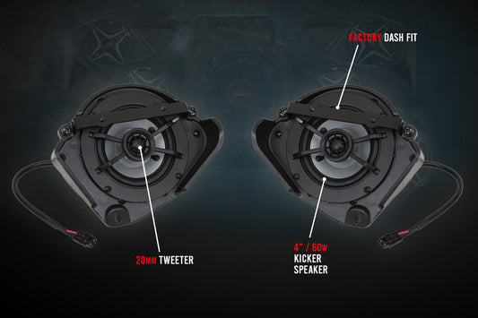 2017-2025 CanAm X3 4in Dash Speakers