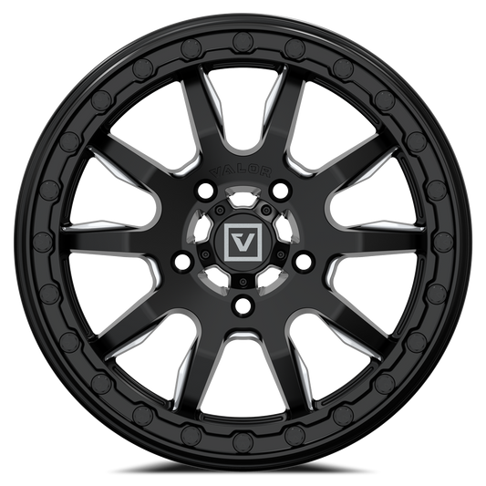 V15 Satin Black UTV Wheel - Valor Offroad