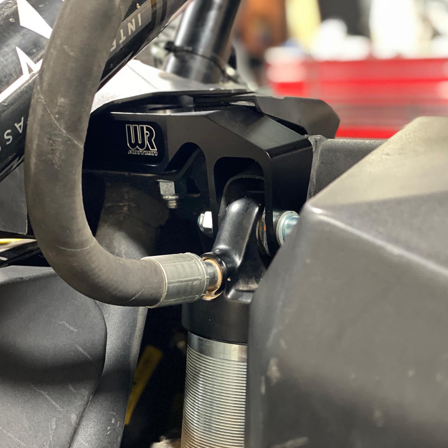 Maverick X3 Billet Rear Upper Shock Mount Brace Kit - WR Edition