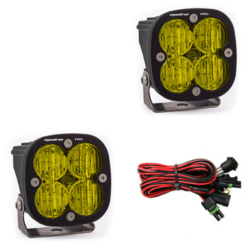 LED Light Pods Amber Lens Pair Squadron Pro Series Baja Designs