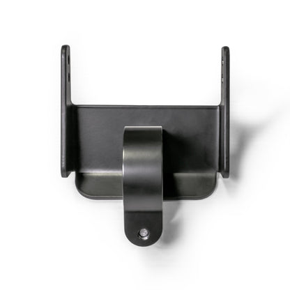 Black powder-coated universal air pumper bracket