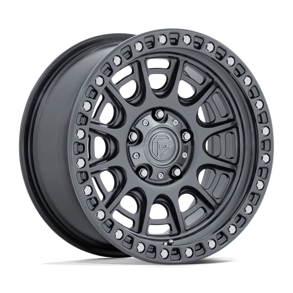 Fuel Cycle 15" Wheels Gunmetal with 32" MotoCrusher Tires MOUNTED SET