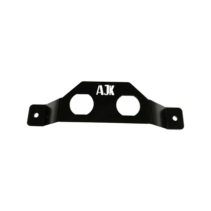Battery Terminal Relocation Kit by AJK Offroad Black Bracket top down view
