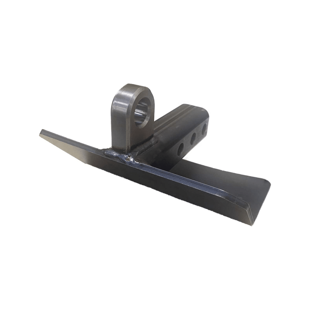 Hitch Skid with Recovery Point Short by AJK Offroad Back Close Up