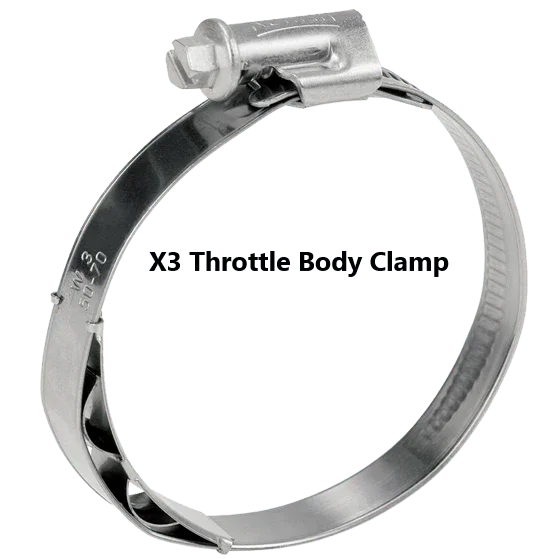 Can Am Maverick X3 Turbo R & RR Stainless Charge Tube Clamp Set - RPM SXS
