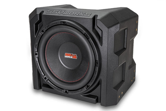 Universal 10-Inch Subwoofer Enclosure - High-Strength Rotomolded Design, Durable & Weather-Resistant, Perfect for Car, Truck, Boat or UTV Audio Upgrades, Enhanced Bass Performance