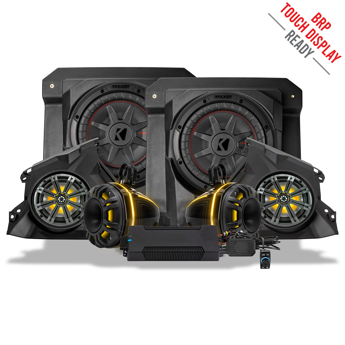 2024-2026 Can-Am® Maverick R, Phase-6 K-Spec 1650watt 6-Speaker Stereo System with Kicker Horns
