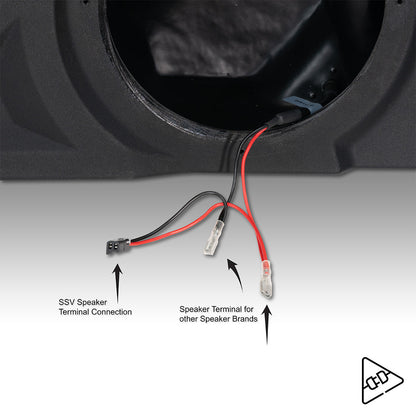 2015-2025 Polaris® Slingshot Front Speaker Pods for 8" or 6.5" Speakers
