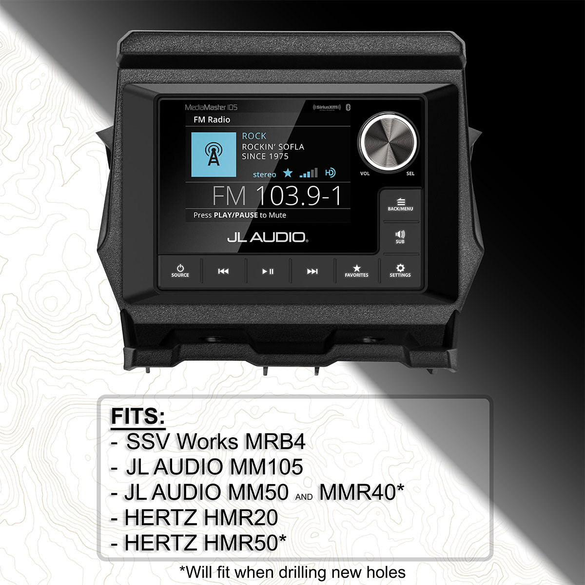 2017-2026 CanAm X3 Multi-Media Receiver Mounting Kit