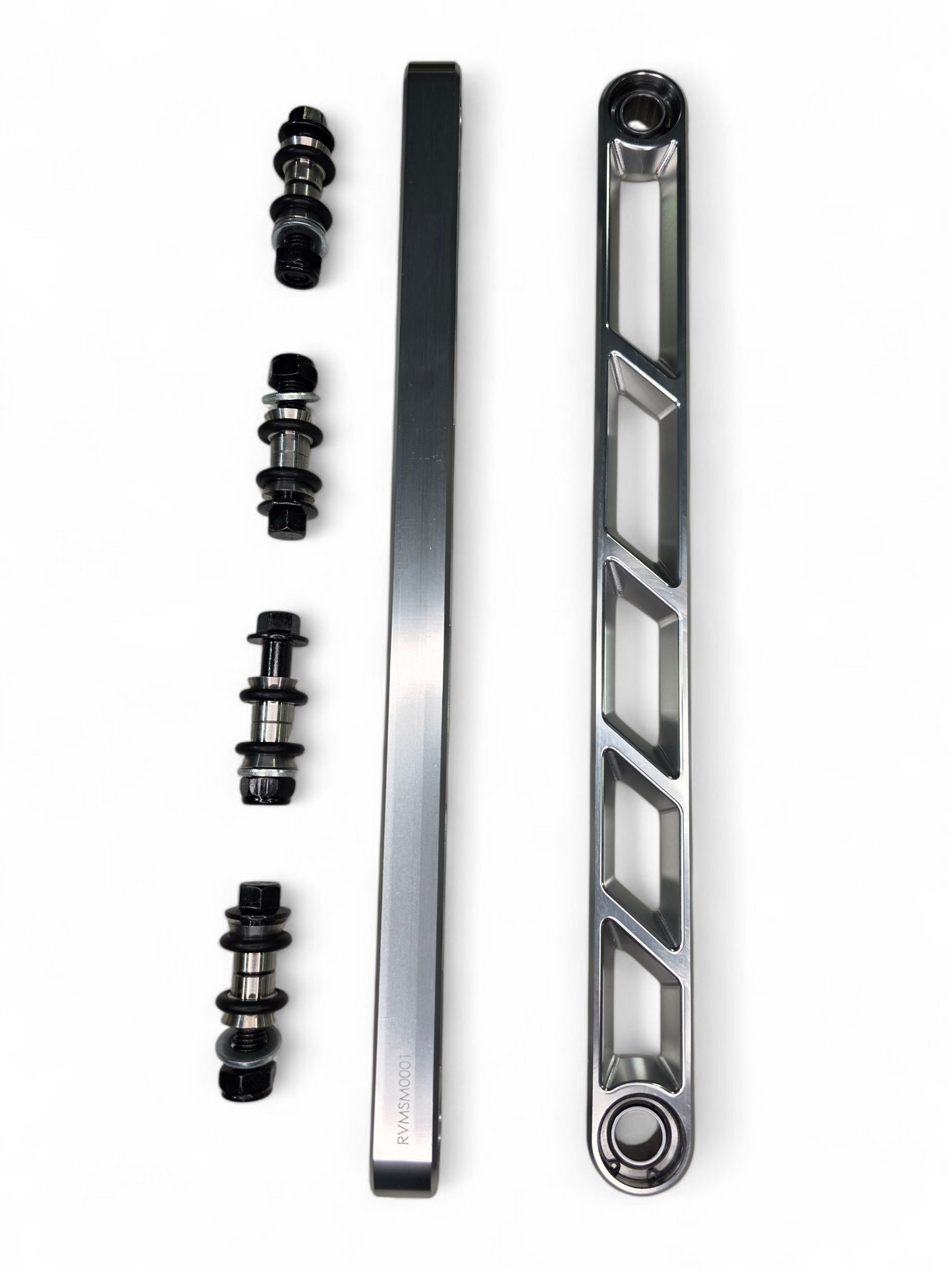 2024+ Can Am Maverick R Rear Sway Bar Links Anodized Clear