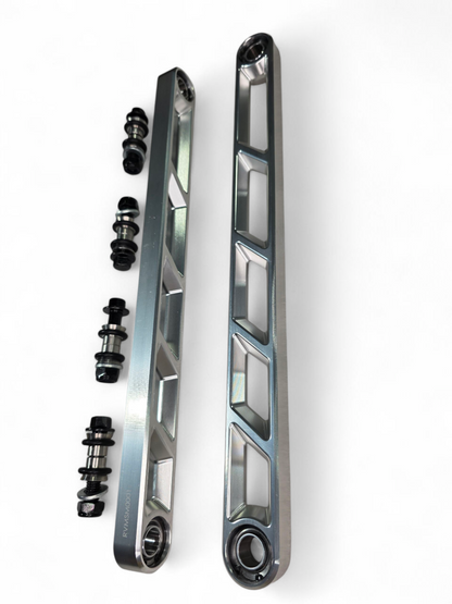 2024+ Can Am Maverick R Rear Sway Bar Links Anodized Clear