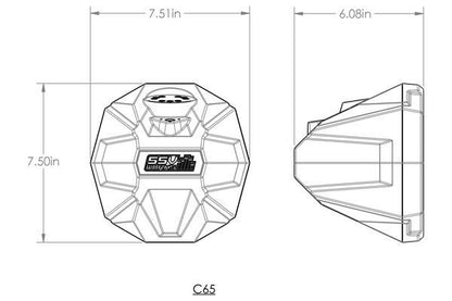 Universal 6.5in Cage-Mounted Speaker-Pods