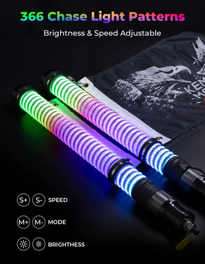 2FT COB Fat Whip Lights PAIR