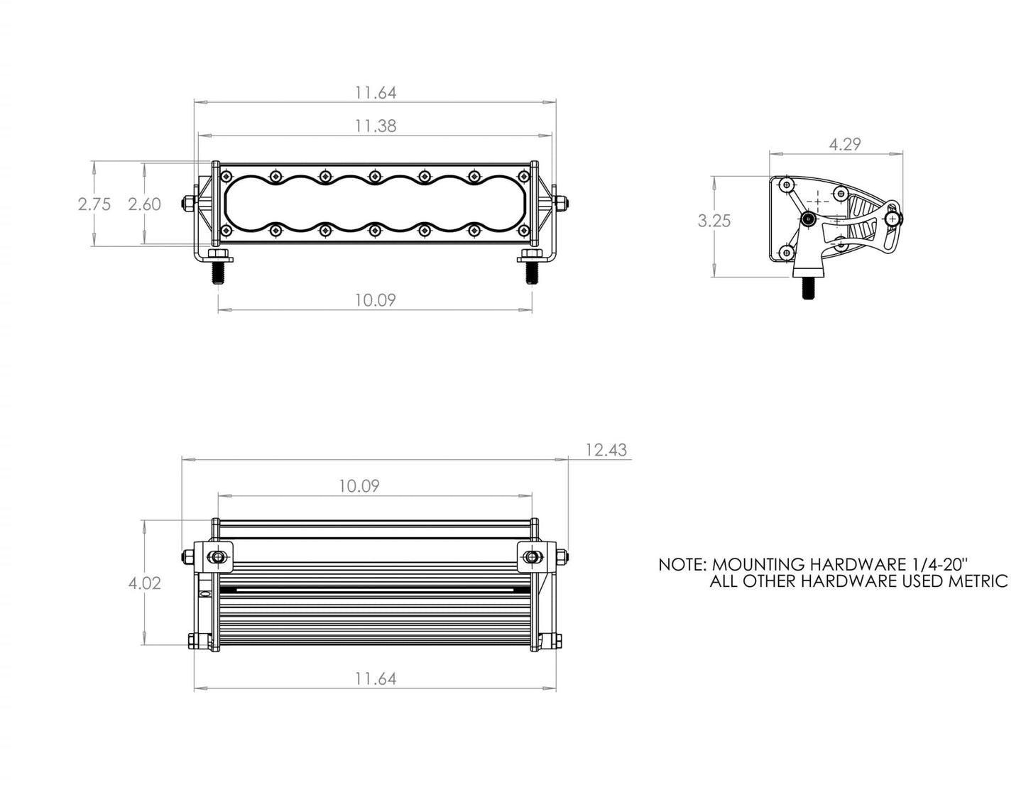 10 Inch LED Light Bar OnX6 Baja Designs