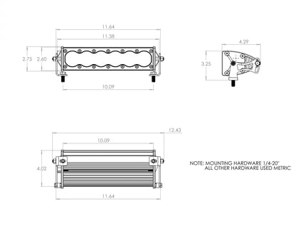 10 Inch LED Light Bar OnX6 Baja Designs