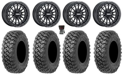 Metal FX Delta R  beadlock and Valor Alpha tire set of 4