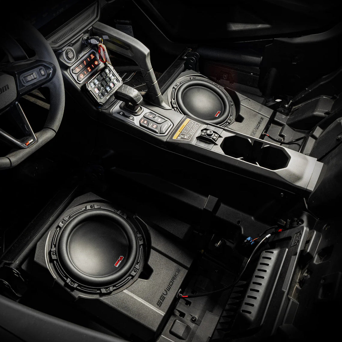 2024-2025 Can-Am® Maverick R, Phase-6 K-Spec 1650watt 6-Speaker Stereo System with Kicker Horns
