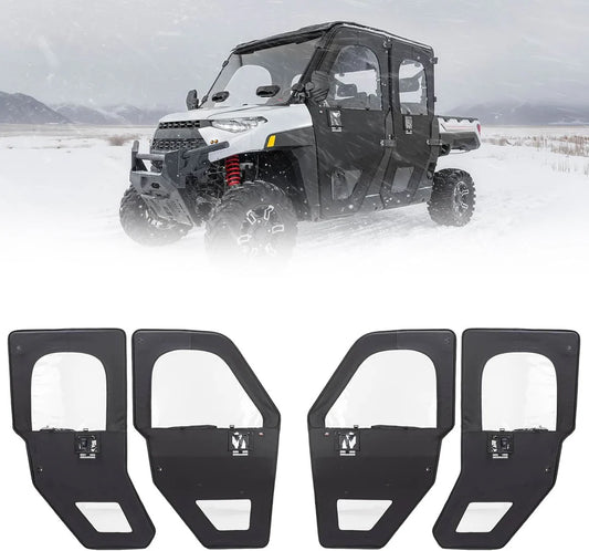 UTV Doors With Steel Frame for Polaris Ranger CREW XP 1000 2018-2025