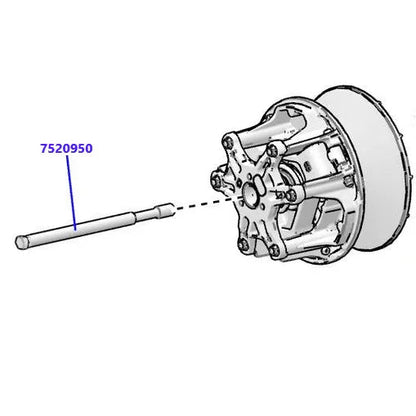 Polaris Pro R, Pro Xp, Turbo R P90 TITANIUM Primary Clutch Bolt # 7520950 M14X1.5X180 - RPM SXS