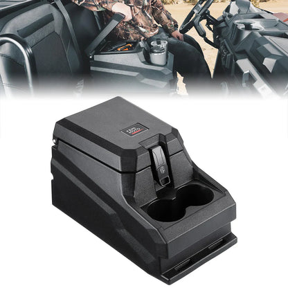 UTV Bench Seat Center Console Box for Polaris Ranger XP 1000/Crew 2017-2024