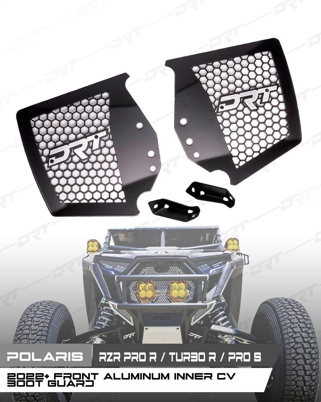 DRT Polaris 2022+ RZR Pro R/ Turbo R / Pro S / Front Aluminum Inner CV Boot Guards
