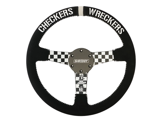 PRP X SHREDDY CHECKERED STEERING WHEEL, DEEP DISH