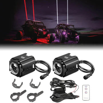 Whipless LED spot lights -pair