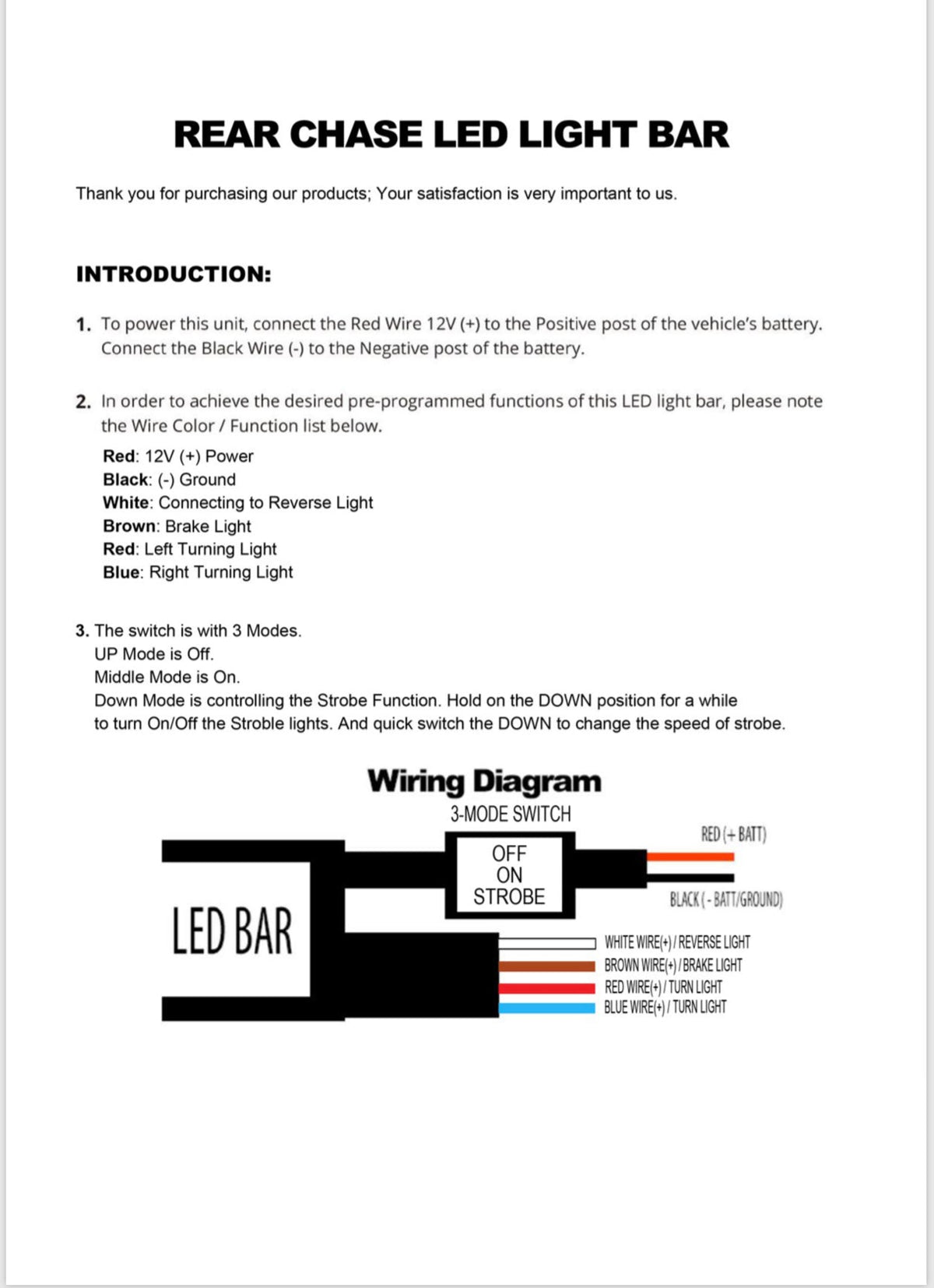 CHASE SERIES 30 Light Bars