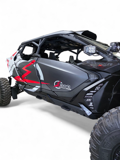 2024+ Can Am Maverick R Volt Rocker Steps 4 Seat