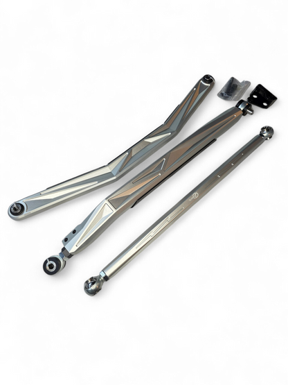 2024+ Can Am Maverick R High Clearance Adjustable Radius Rods (Anodized Clear)