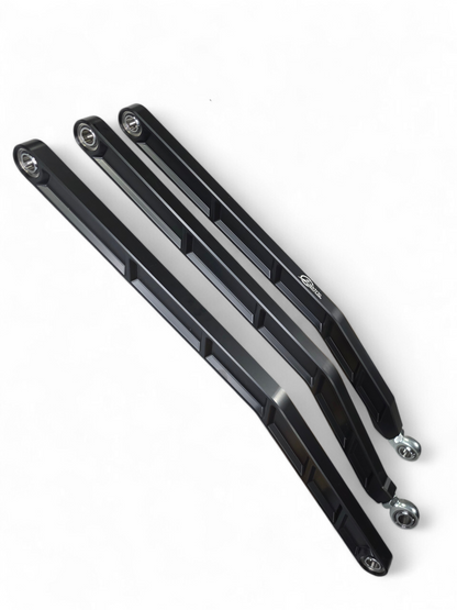 2017+ Can Am X3 Maverick Volt Billet Radius Rods Anodized Black (RS 72" Model Only)