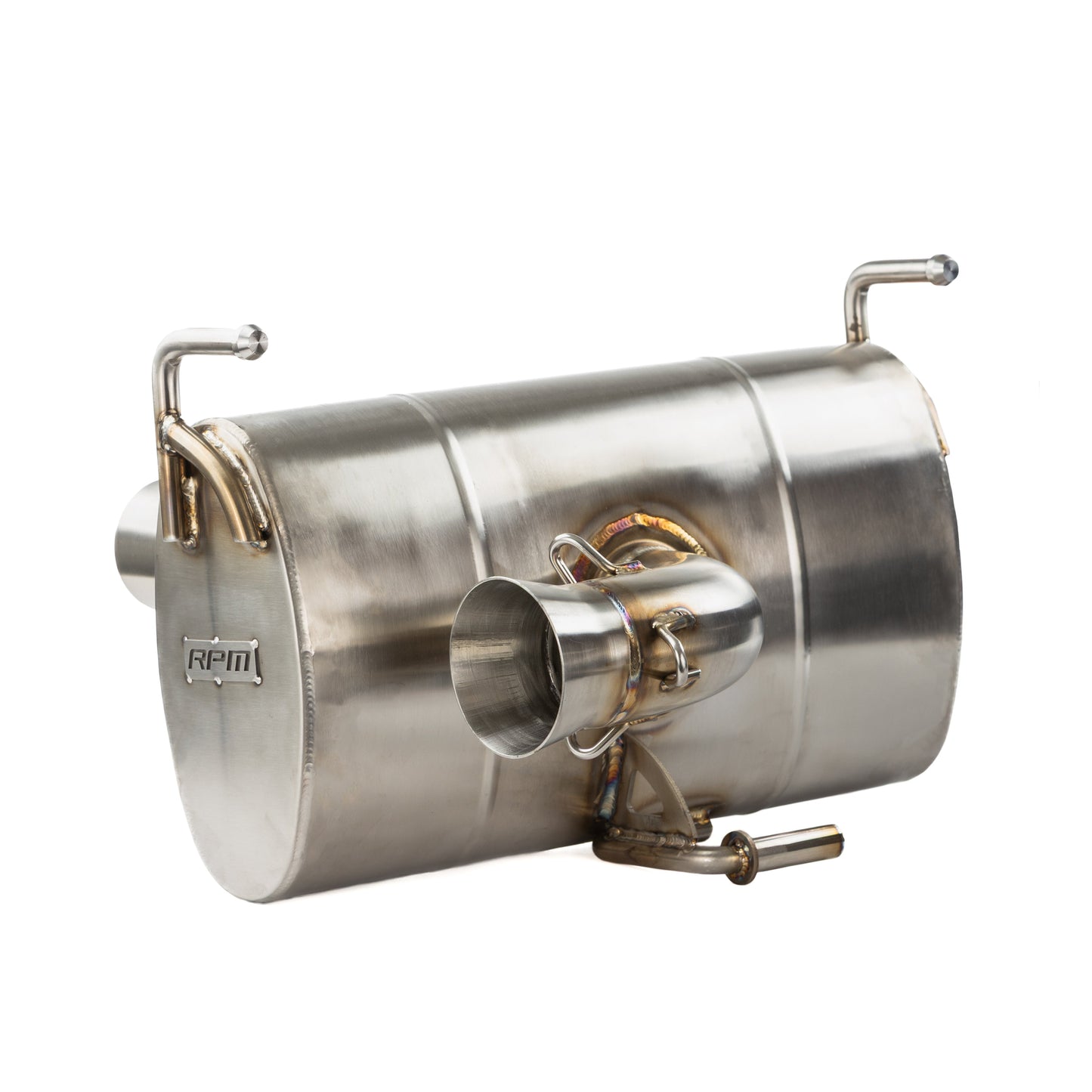 RPM Kawasaki H2 3/4 Exhaust – 2.5" Mid Pipe + Chambered Muffler | Straight or E-Valve Option