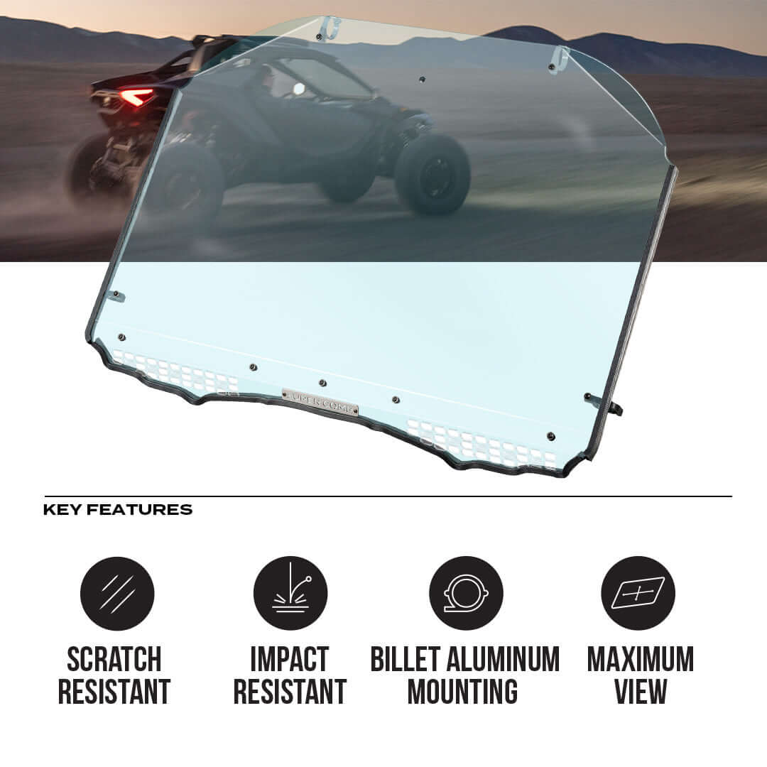 Can-Am Maverick R Polycarbonate Full Front Windshield