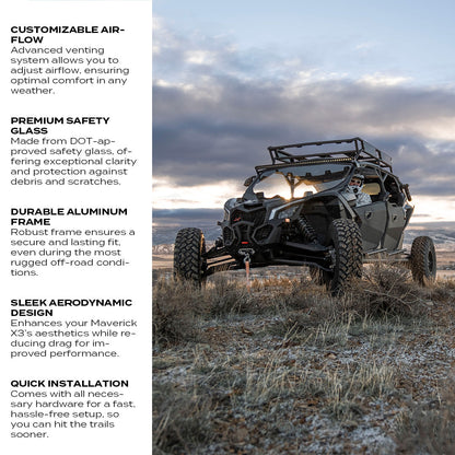Can-Am Maverick X3 Glass Front Windshield